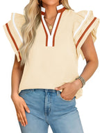 The Savannah Ruffle Sleeve Top