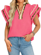 The Savannah Ruffle Sleeve Top