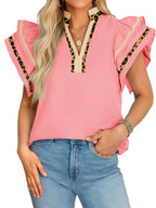 The Savannah Ruffle Sleeve Top
