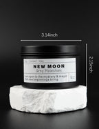 The Moonlit Crystal Intention Candle