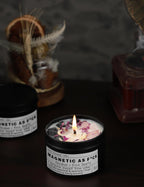 The Moonlit Crystal Intention Candle