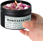 The Moonlit Crystal Intention Candle