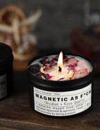 The Moonlit Crystal Intention Candle