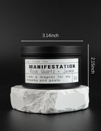 The Moonlit Crystal Intention Candle