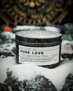 The Moonlit Crystal Intention Candle