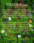 The Moonlit Crystal Intention Candle