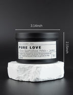 The Moonlit Crystal Intention Candle