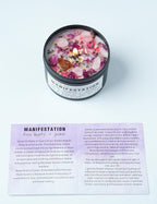The Moonlit Crystal Intention Candle