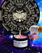 The Moonlit Crystal Intention Candle