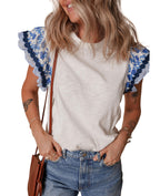 Sweet Magnolia Ruffle Sleeve Top