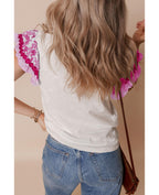 Sweet Magnolia Ruffle Sleeve Top