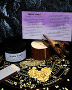 The Moonlit Crystal Intention Candle