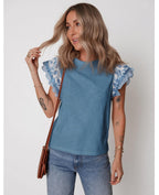 Sweet Magnolia Ruffle Sleeve Top