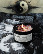 The Moonlit Crystal Intention Candle