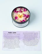The Moonlit Crystal Intention Candle