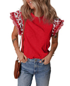 Sweet Magnolia Ruffle Sleeve Top