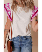 Sweet Magnolia Ruffle Sleeve Top