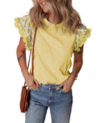 Sweet Magnolia Ruffle Sleeve Top