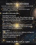 The Moonlit Crystal Intention Candle