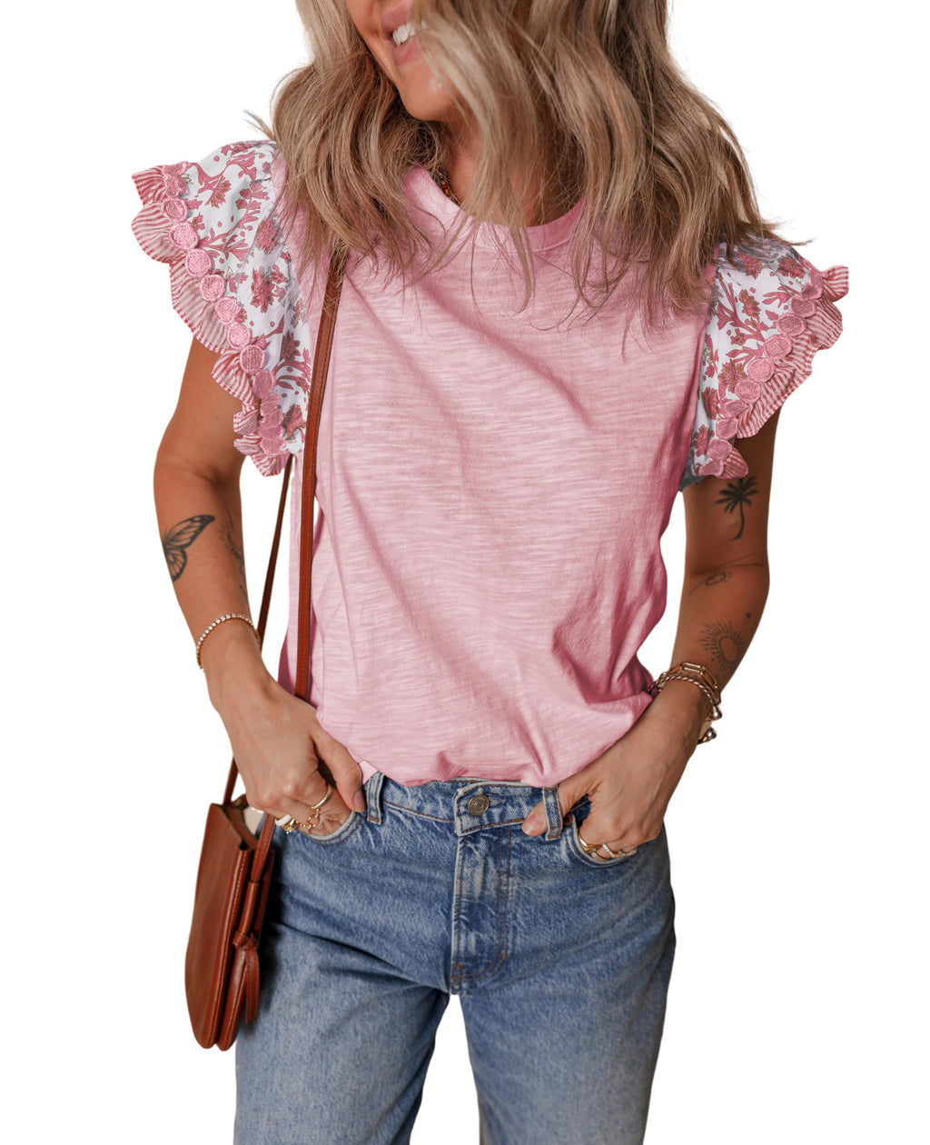 Sweet Magnolia Ruffle Sleeve Top