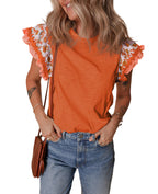 Sweet Magnolia Ruffle Sleeve Top