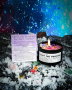 The Moonlit Crystal Intention Candle