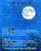 The Moonlit Crystal Intention Candle