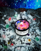 The Moonlit Crystal Intention Candle