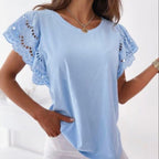 The Delilah Lace Sleeve Top