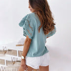 The Delilah Lace Sleeve Top