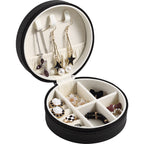 Round simple and compact jewelry Box