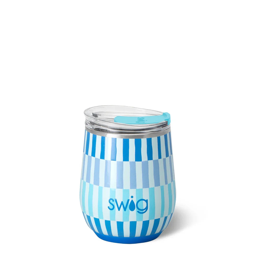 Glacier stripe Stemless Wine Cup 12oz