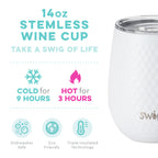 Golf Partee Stemless Wine Cup (14oz)
