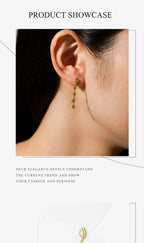 The Everly Chain Drop Earrings
