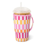 Sherbet Stripe Large Iced Cup Coolie