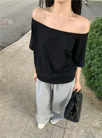 The Avery Off-Shoulder Tee