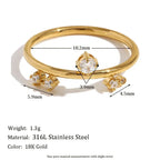 The Juliette Crystal Crown Ring