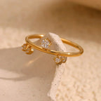 The Juliette Crystal Crown Ring