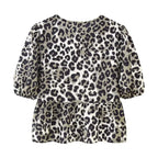 The Caroline Leopard Top
