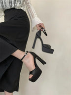 Midnight Muse Platform Heels