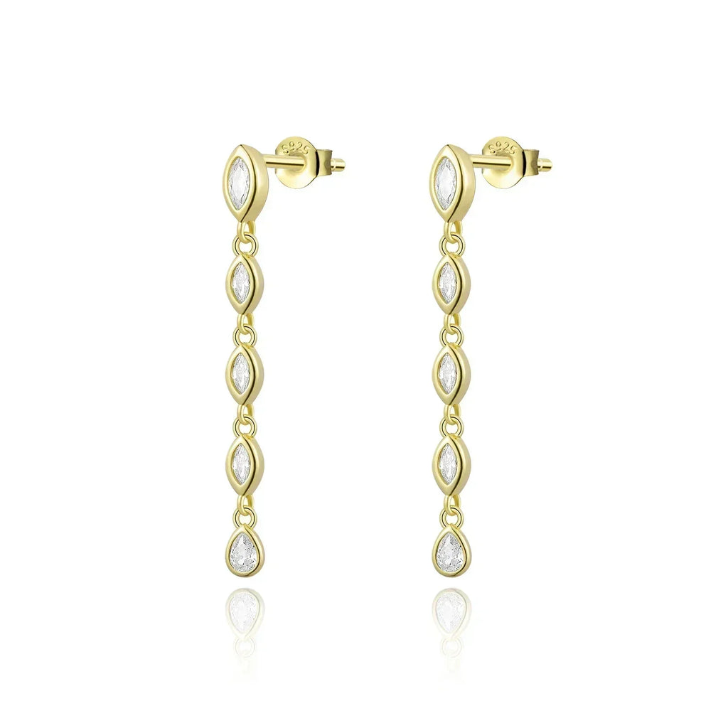 The Everly Chain Drop Earrings