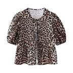 The Caroline Leopard Top