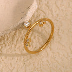 The Juliette Crystal Crown Ring