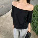 The Avery Off-Shoulder Tee