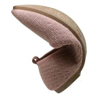 SOBEYO Women's Ballet Flats Sweater Soft Rubber Sole Shoes Pink Suede