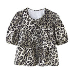 The Caroline Leopard Top