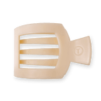 Almond Beige Large Flat Square Hair Clip