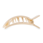Almond Beige Large Flat Square Hair Clip