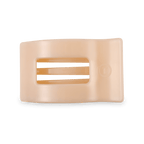 Almond Beige Medium Flat Rectangle Hair Clip