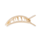 Almond Beige Medium Flat Square Hair Clip